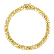 Bids.com 10.5mm 14k Yellow Gold Semi Solid Miami Cuban Bracelet Bracelets