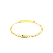Bids.com 14k Yellow Gold Figaro Link Children's ID Bracelet Bracelets
