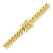 Bids.com 6.65mm 10k Yellow Gold Semi Solid Miami Cuban Chain Necklaces