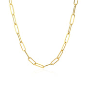 Bids.com 14K Yellow Gold Wide Paperclip Chain (3.3mm) Necklaces