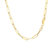 Bids.com 14K Yellow Gold Wide Paperclip Chain (3.3mm) Necklaces