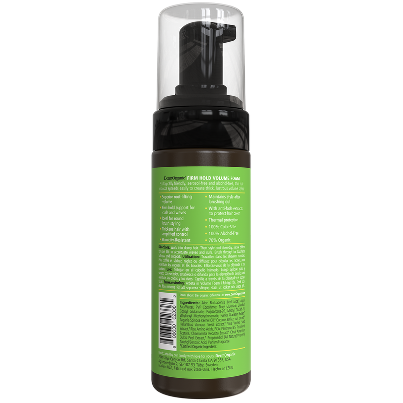 DermOrganic Official Shop Volume Foam Firm Hold Styling