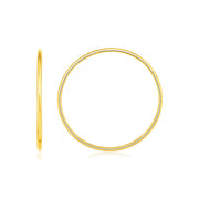 Bids.com Endless Hoop Style Earrings in 14K Yellow Gold Earrings