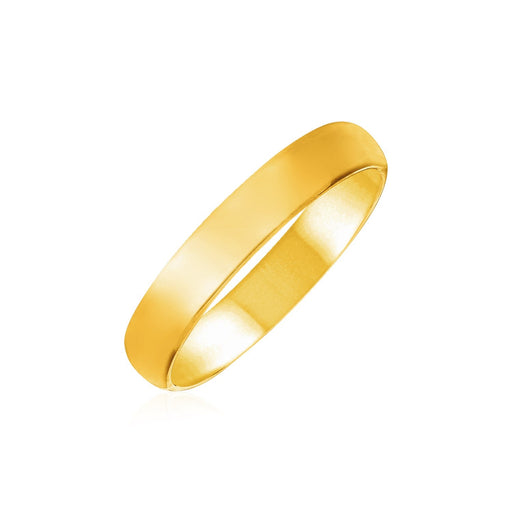 Bids.com 14k Yellow Gold 4mm Comfort Fit Wedding Band Rings