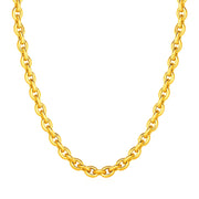 Bids.com 14k Yellow Gold Polished Oval Link Necklace Necklaces