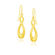 Bids.com 14k Yellow Gold Polished Earrings in Infinity Design Earrings