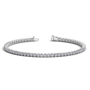 Bids.com Lab Grown Round Diamond Tennis Bracelet in 14k White Gold (3 cctw F/G  VS2/SI1) Bracelets