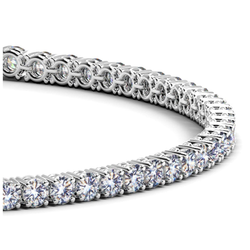 Bids.com Lab Grown Round Diamond Tennis Bracelet in 14k White Gold (3 cctw F/G  VS2/SI1) Bracelets