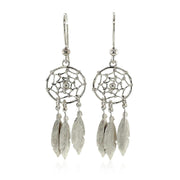 Bids.com Sterling Silver Dream Catcher Dangle Earrings Earrings