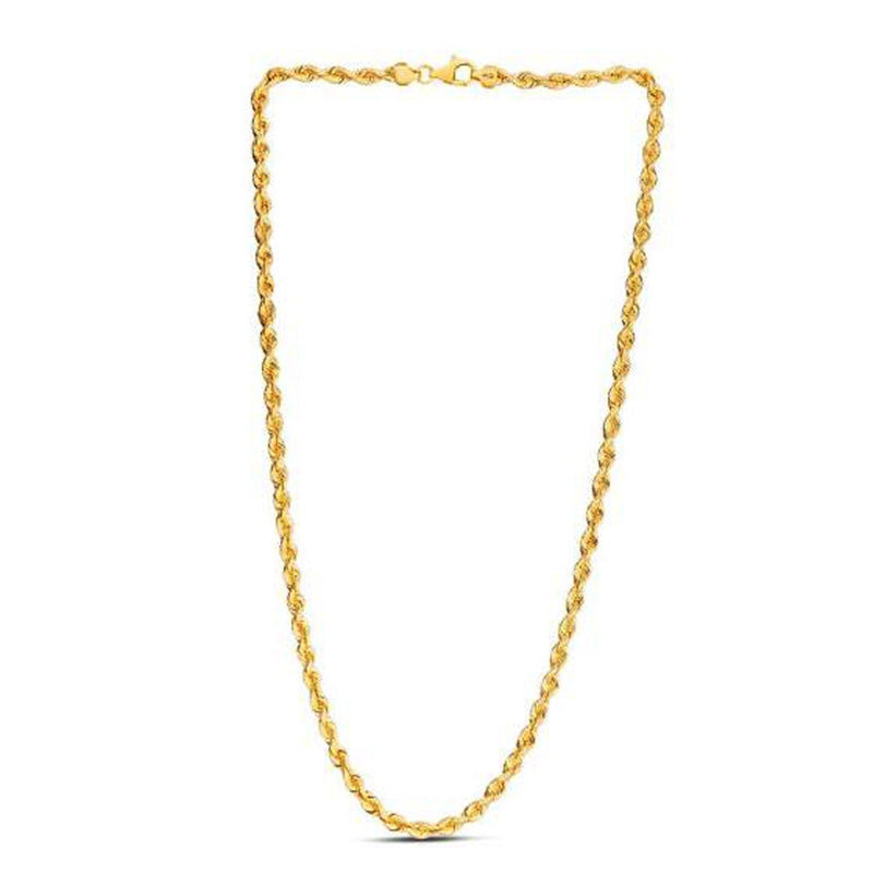 Bids.com 14k Yellow Gold Light Rope Chain (4.30 mm) Necklaces