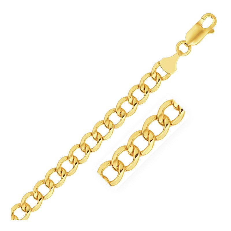 Bids.com 6.1mm 10k Yellow Gold Curb Chain Necklaces