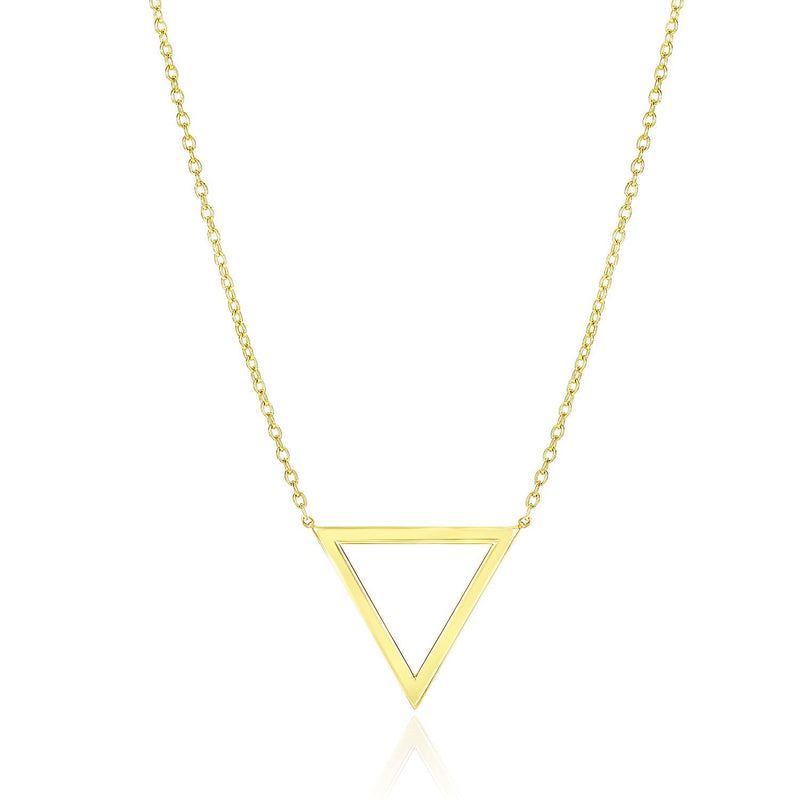 Bids.com 14k Yellow Gold Delta Symbol Chain Necklace Necklaces