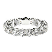 Bids.com Round Cut Lab Grown Diamond Eternity Ring in 14k White Gold (3 cttw FG/VS2) Rings