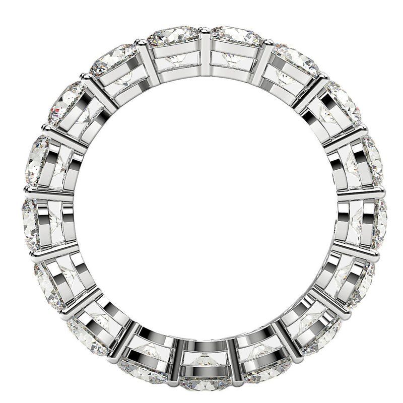 Bids.com Round Cut Lab Grown Diamond Eternity Ring in 14k White Gold (3 cttw FG/VS2) Rings