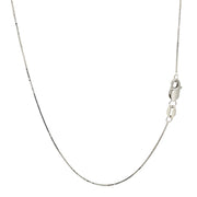 Bids.com 10k White Gold Classic Box Chain (0.45 mm) Necklaces