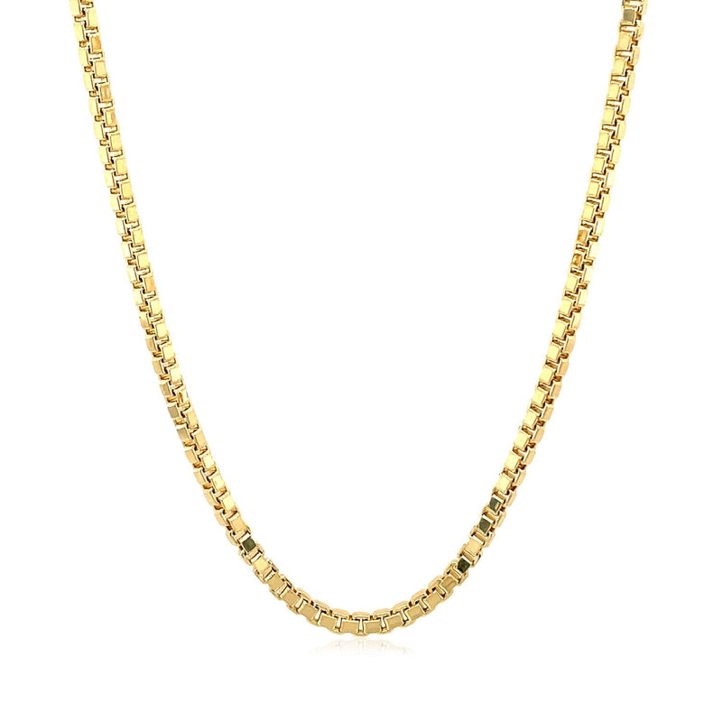 Bids.com 2.0mm 14k Yellow Gold Semi Solid Box Chain Necklaces