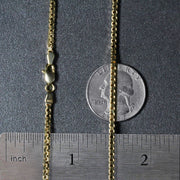 Bids.com 2.0mm 14k Yellow Gold Semi Solid Box Chain Necklaces