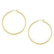Bids.com 10k Yellow Gold Polished Hoop Earrings (45 mm) Earrings