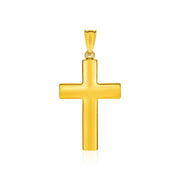 Bids.com 14k Yellow Gold Reversible Textured Cross Pendant Pendants