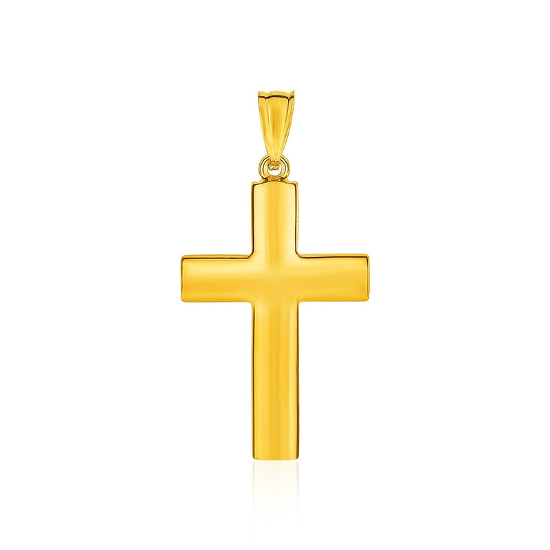 Bids.com 14k Yellow Gold Reversible Textured Cross Pendant Pendants