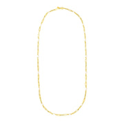 Bids.com 14k Yellow Gold Paperclip Chain and Pearl Necklace Necklaces