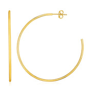 Bids.com 14k Yellow Gold Polished Hoop Earrings Earrings