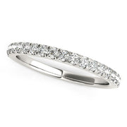 Bids.com 14k White Gold Pave Set Diamond Wedding Ring (1/4 cttw) Rings