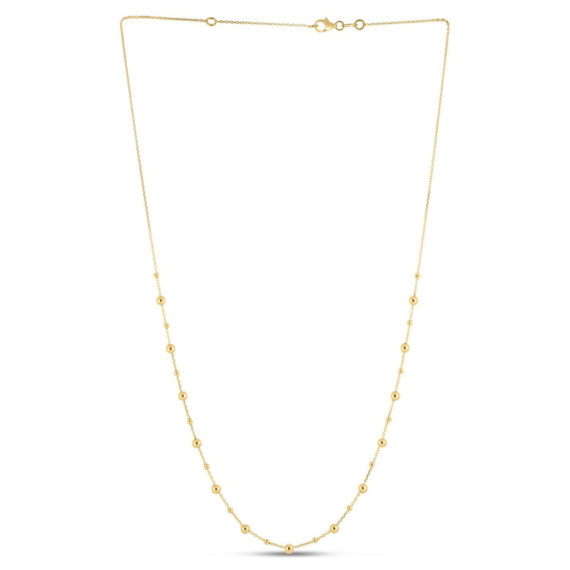 Bids.com 14k Yellow Gold Bead Necklace Necklaces