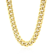 Bids.com 10.5mm 14k Yellow Gold Semi Solid Miami Cuban Chain Necklaces
