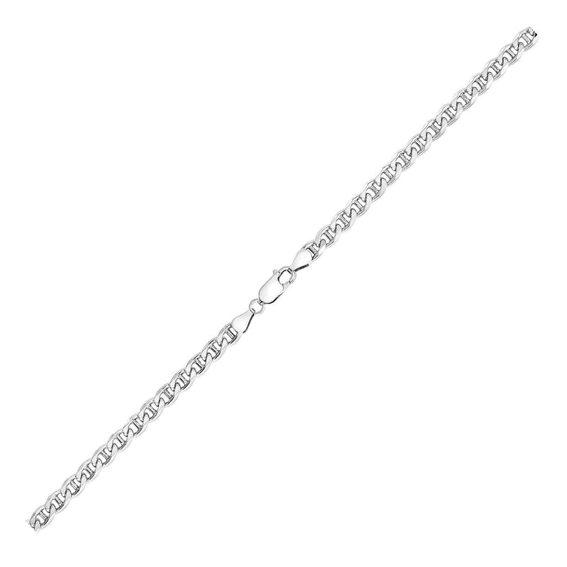 Bids.com Sterling Silver Rhodium Plated Mariner Chain 5.6mm Necklaces