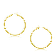 Bids.com 10k Yellow Gold Polished Hoop Earrings (30 mm) Earrings