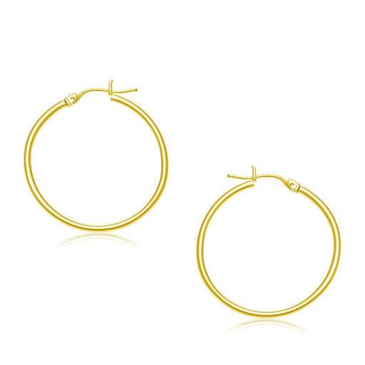 Bids.com 10k Yellow Gold Polished Hoop Earrings (30 mm) Earrings