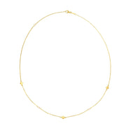 Bids.com 14k Yellow Gold Pearl Clover Necklace Necklaces