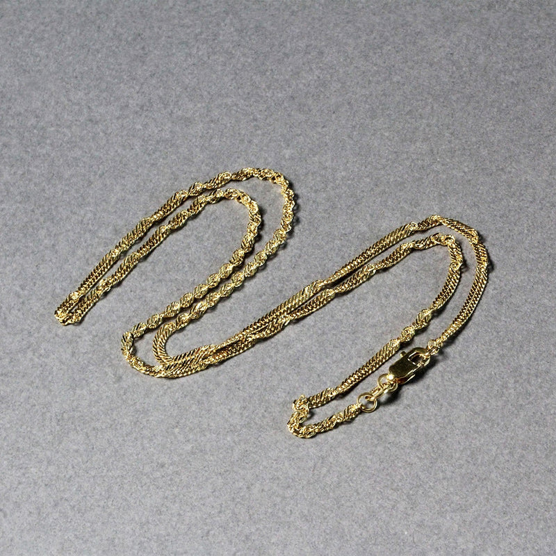 Bids.com 14k Yellow Gold Singapore Chain 1.7mm Necklaces