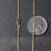 Bids.com 14k Yellow Gold Singapore Chain 1.7mm Necklaces