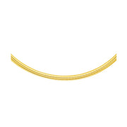 Bids.com 14k Yellow Gold Chain in a Classic Omega Design (4 mm) Necklaces