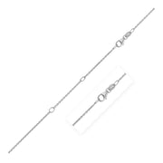 Bids.com Double Extendable Cable Chain in 14k White Gold (1.2mm) Necklaces