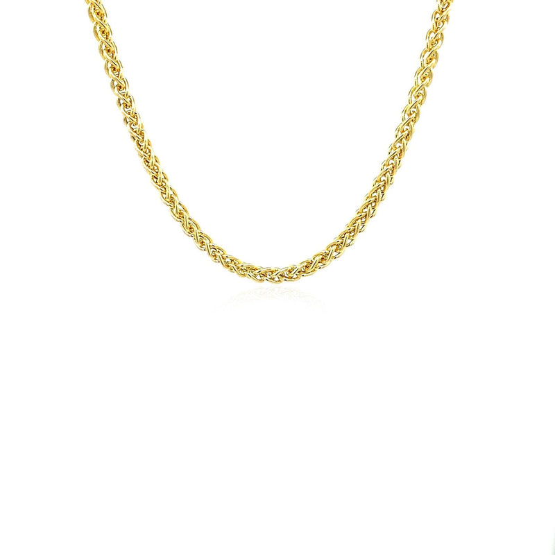 Bids.com 14k Yellow Gold 2.8mm Light Weight Wheat Chain Necklaces