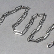Bids.com 14K White Gold Wide Paperclip Chain (6.1mm) Necklaces