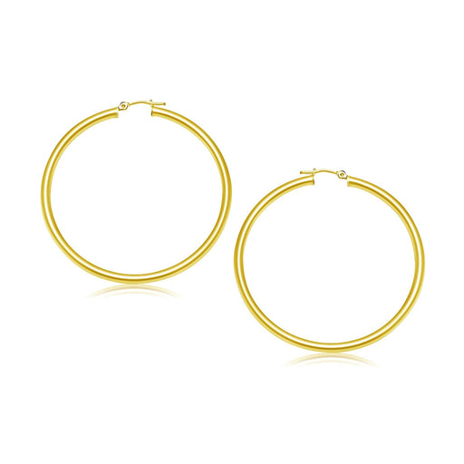 Bids.com 10k Yellow Gold Polished Hoop Earrings (30 mm) Earrings