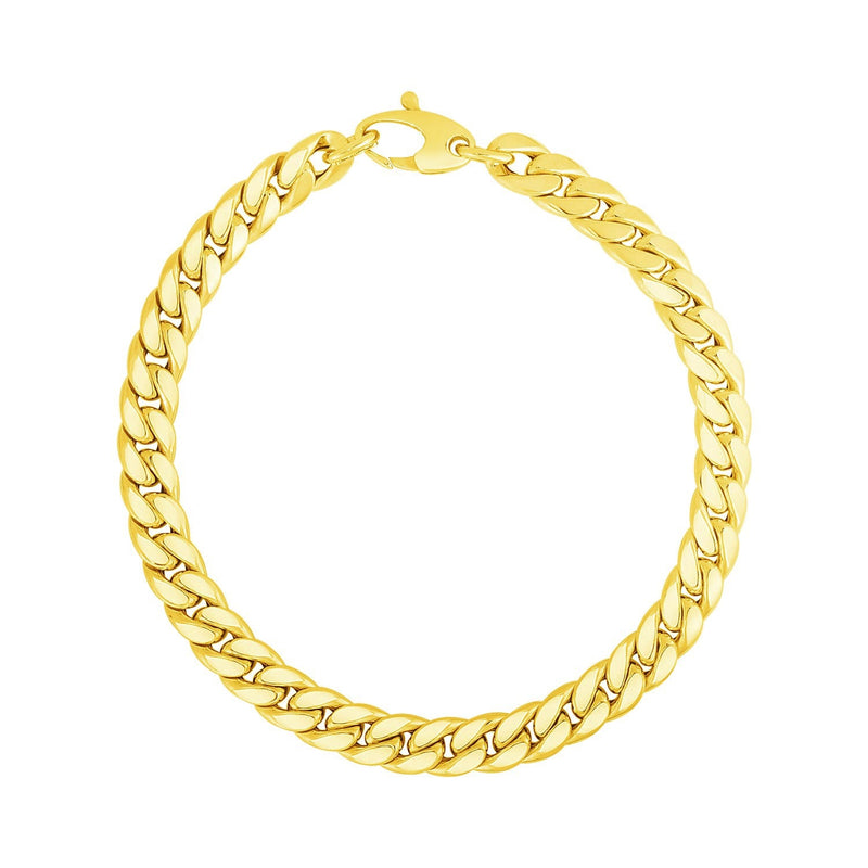 Bids.com 14K Yellow Gold Cuban Link Bracelet Bracelets