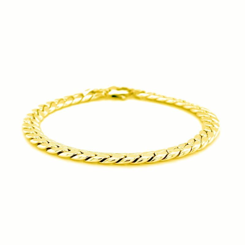 Bids.com 14K Yellow Gold Cuban Link Bracelet Bracelets
