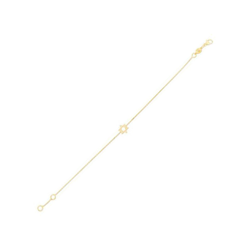 Bids.com 14k Yellow Gold Star of David Bracelet Bracelets