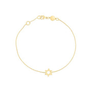Bids.com 14k Yellow Gold Star of David Bracelet Bracelets