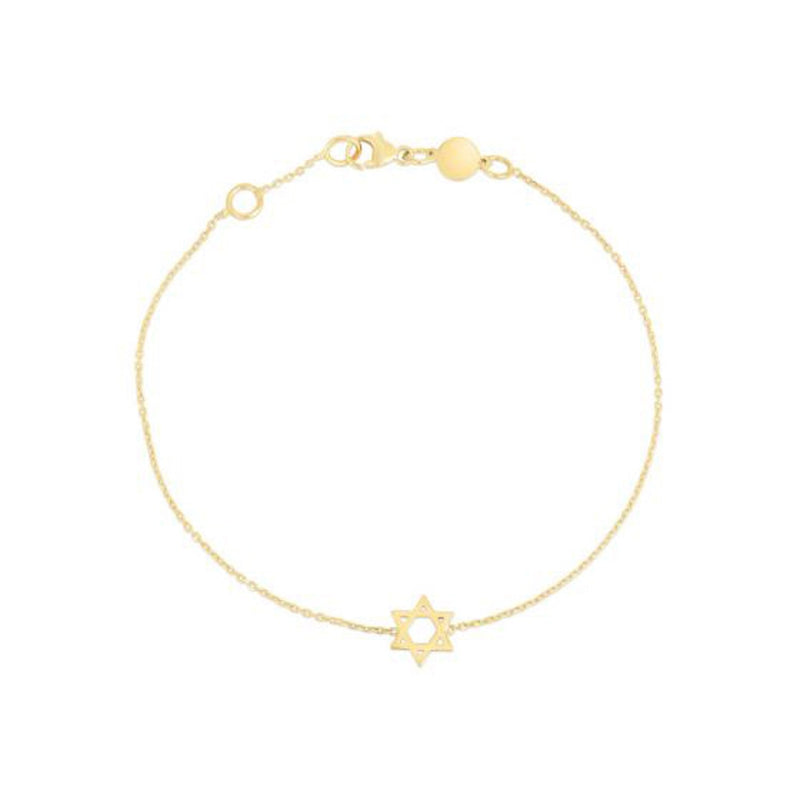 Bids.com 14k Yellow Gold Star of David Bracelet Bracelets