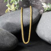 Bids.com 2.7mm 14k Yellow Solid Gold Diamond Cut Round Franco Chain Necklaces
