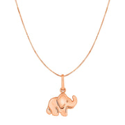 Bids.com Elephant Pendant in 10k Rose Gold Pendants