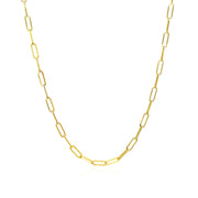 Bids.com 14K Yellow Gold Delicate Paperclip Chain (2.1mm) Necklaces