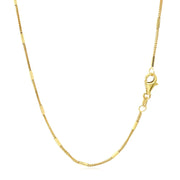 Bids.com Diamond Cut Bar Links Pendant Chain in 14k Yellow Gold (1.3mm) Necklaces