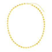 Bids.com 14k Yellow Gold Mirrored Heart Chain Necklace Necklaces